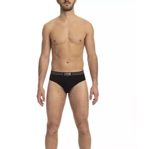 Cavalli Class Black Cotton Men's Underwear Trio Men's Pack